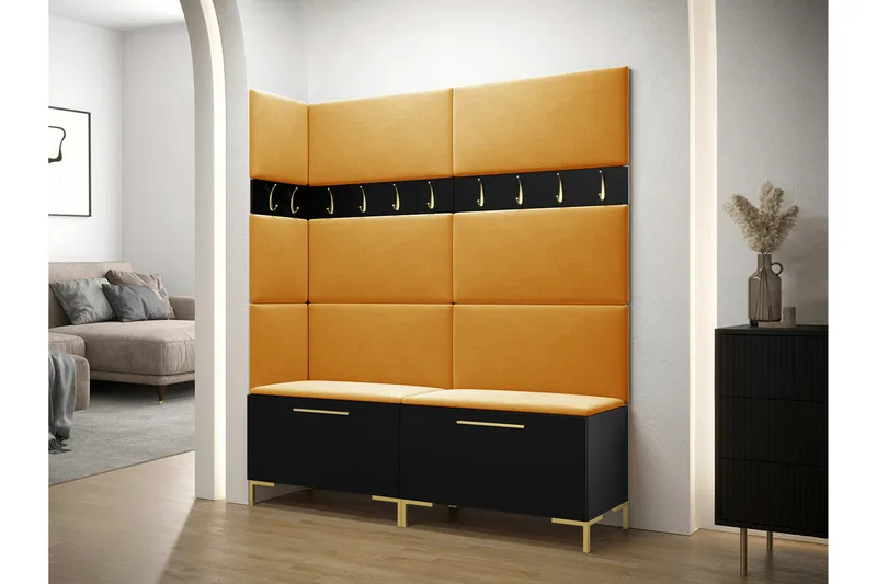 Dunvegan Hallmöbelset 168x46 cm Black - Möbler - Hallmöbler - Möbelset för hall & entre