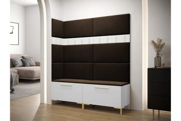 Dunvegan Hallmöbelset 168x46 cm - Vit - Möbler - Hallmöbler - Möbelset för hall & entre