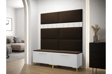 Dunvegan Hallmöbelset 168x46 cm - Vit - Möbler - Hallmöbler - Möbelset för hall & entre