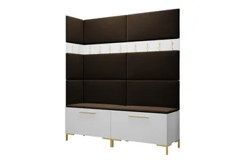 Dunvegan Hallmöbelset 168x46 cm - Vit - Möbler - Hallmöbler - Möbelset för hall & entre