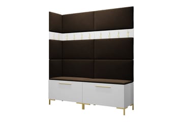 Dunvegan Hallmöbelset 168x46 cm - Vit - Möbler - Hallmöbler - Möbelset för hall & entre