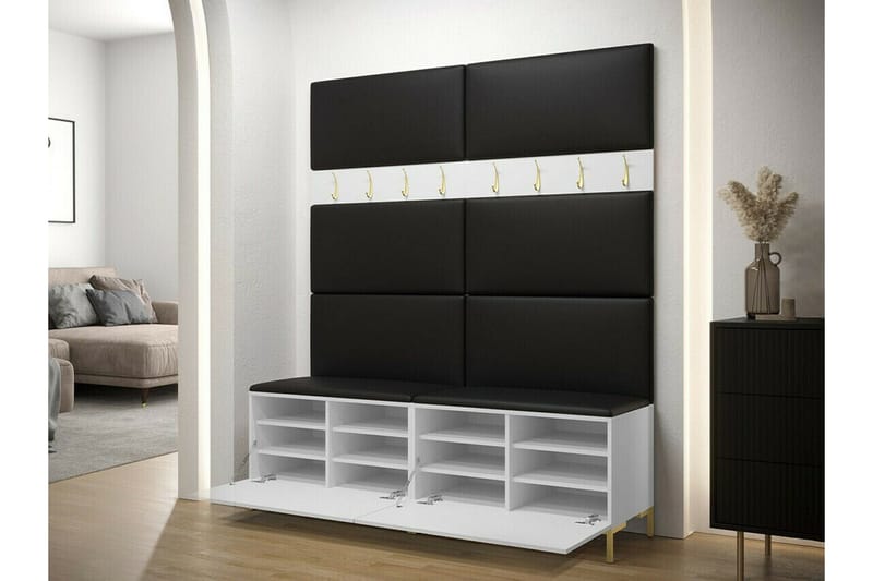 Dunvegan Hallmöbelset 168x46 cm - Vit - Möbler - Hallmöbler - Möbelset för hall & entre