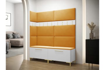 Dunvegan Hallmöbelset 168x46 cm White - Möbler - Hallmöbler - Möbelset för hall & entre