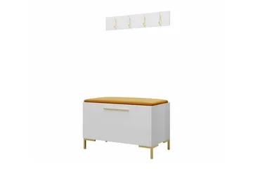 Dunvegan Hallmöbelset 84x44 cm White - Möbler - Hallmöbler - Möbelset för hall & entre