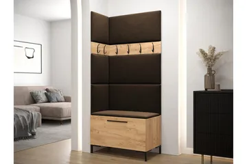 Dunvegan Hallmöbelset 84x46 cm - Mörkbrun - Möbler - Hallmöbler - Möbelset för hall & entre