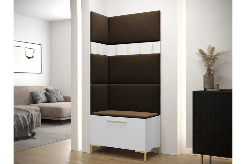 Dunvegan Hallmöbelset 84x46 cm - Vit - Möbler - Hallmöbler - Möbelset för hall & entre