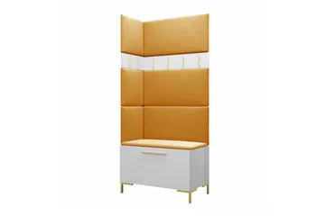 Dunvegan Hallmöbelset 84x46 cm White - Möbler - Hallmöbler - Möbelset för hall & entre