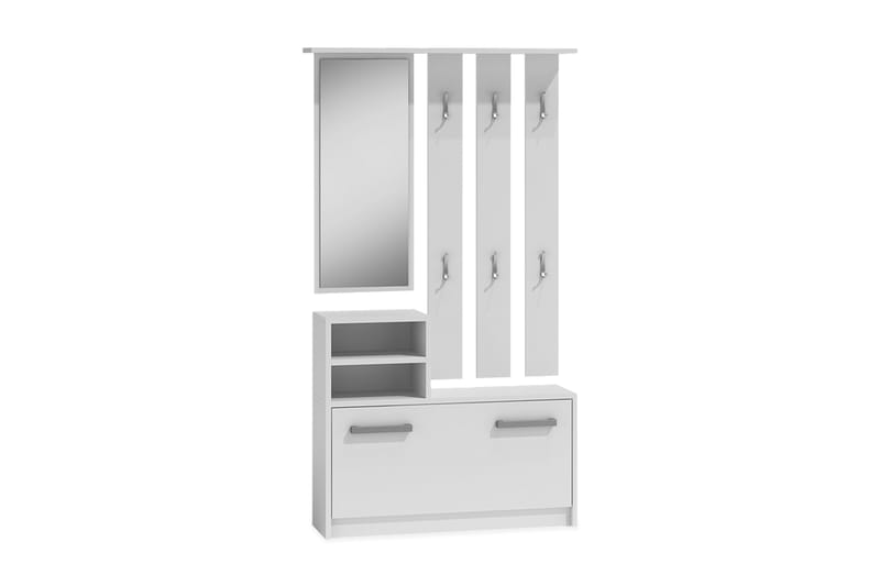 Hallmöbel Bogense 85 cm - Vit - Möbler - Hallmöbler - Möbelset för hall & entre