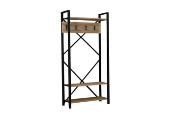 Hallmöbelset 35x90 cm - Natur/Svart - Möbler - Hallmöbler - Möbelset för hall & entre