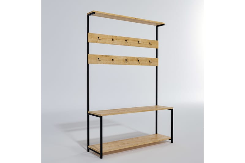 Hallmöbelset Avada 120 cm - Natur - Möbler - Hallmöbler - Möbelset för hall & entre