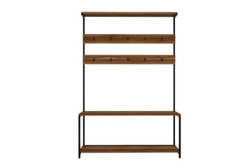 Hallmöbelset Beatrixa 120 cm - Mörkbrun - Möbler - Hallmöbler - Möbelset för hall & entre