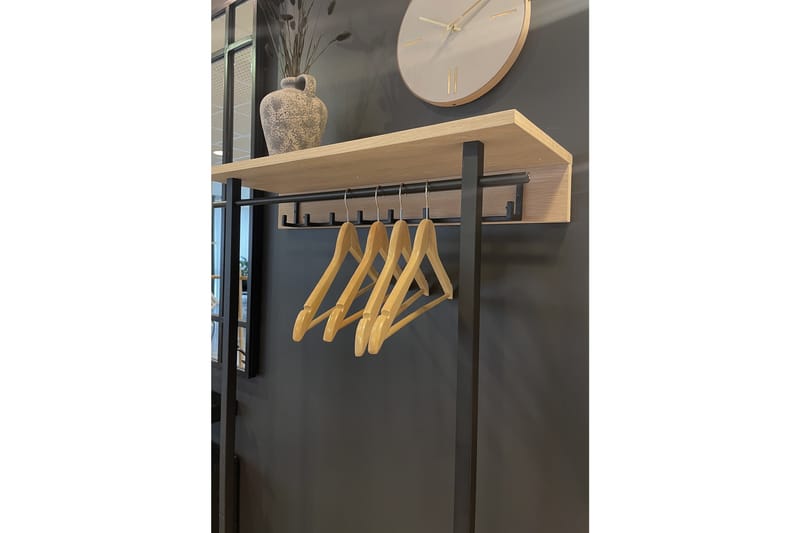 Hallmöbelset Camarasa 28x80 cm - Vit/Svart - Möbler - Hallmöbler - Möbelset för hall & entre