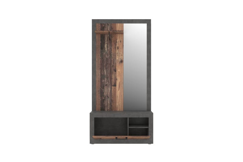 Hallmöbelset Dagopol 34x94 cm - Brun/Grå - Möbler - Hallmöbler - Möbelset för hall & entre