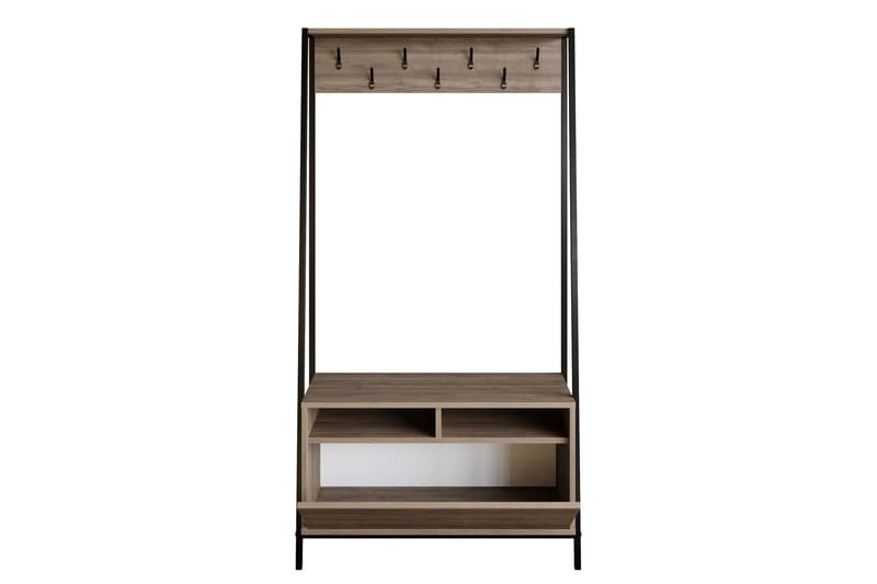 Hallmöbelset Devinne 30 cm - Mörkbrun/Svart - Möbler - Hallmöbler - Möbelset för hall & entre