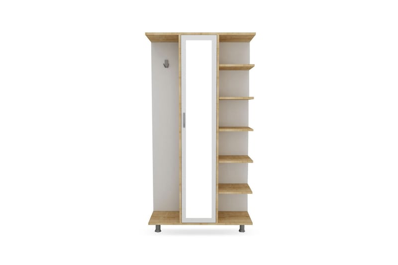 Hallmöbelset Joie 180x100 cm - Natur/Vit - Möbler - Hallmöbler - Möbelset för hall & entre