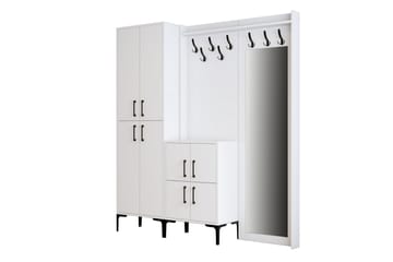 Hallmöbelset Kotzen 35x180 cm - Vit - Möbler - Hallmöbler - Möbelset för hall & entre