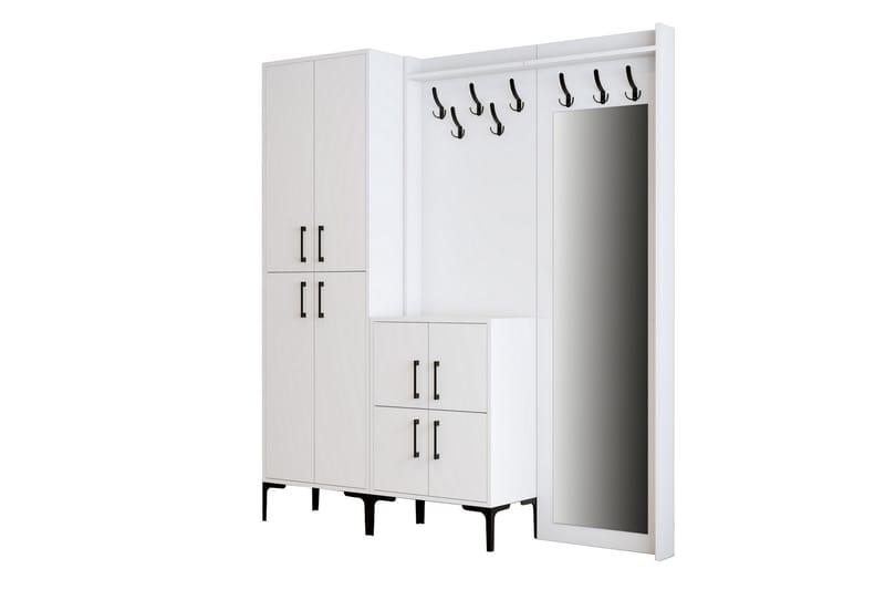 Hallmöbelset Kotzen 35x180 cm - Vit - Möbler - Hallmöbler - Möbelset för hall & entre