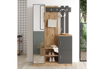 Hallmöbelset Medleys 38x114 cm - Natur/Antracit - Möbler - Hallmöbler - Möbelset för hall & entre