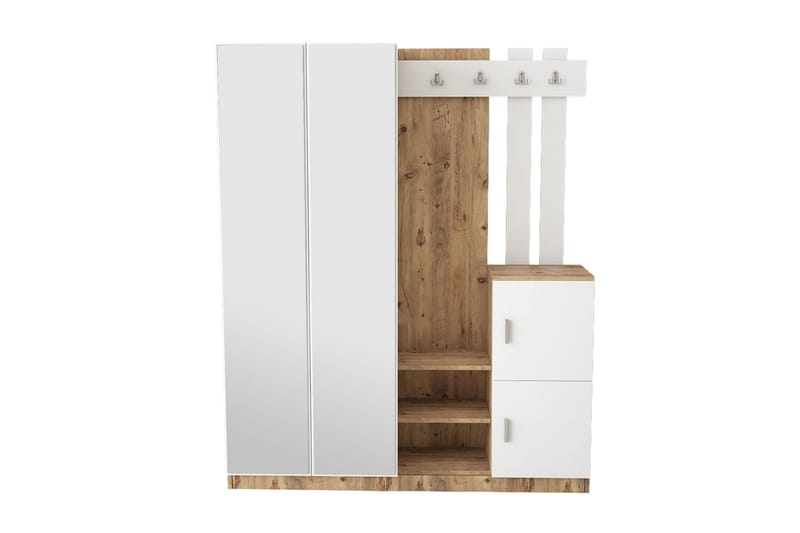 Hallmöbelset Medleys 38x147 cm - Natur/Vit - Möbler - Hallmöbler - Möbelset för hall & entre