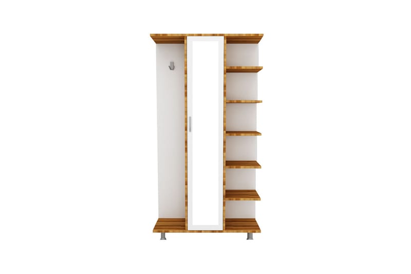 Hallmöbelset Nargta 180x100 cm - Natur/Vit - Möbler - Hallmöbler - Möbelset för hall & entre
