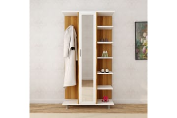 Hallmöbelset Nargta 180x100 cm - Natur/Vit - Möbler - Hallmöbler - Möbelset för hall & entre