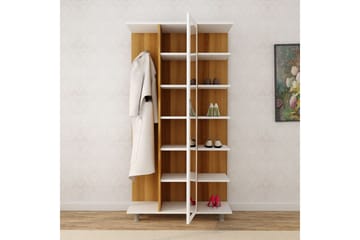 Hallmöbelset Nargta 180x100 cm - Natur/Vit - Möbler - Hallmöbler - Möbelset för hall & entre