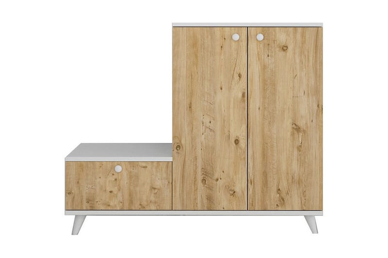 Hallmöbelset Talbaria 120x120 cm - Natur/Vit - Möbler - Hallmöbler - Möbelset för hall & entre