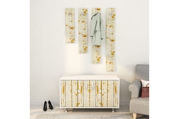 Hallmöbelset Tasarima 50x100 cm - Ljusbrun/Vit - Möbler - Hallmöbler - Möbelset för hall & entre