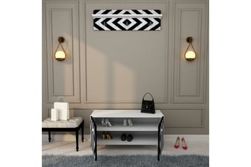 Hallmöbelset Trendel 55x100 cm - Natur/Vit - Möbler - Hallmöbler - Möbelset för hall & entre