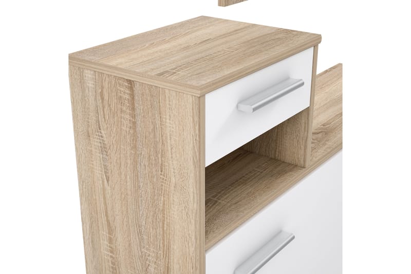 Hallmöbelset Waterlii 98x180 cm - Beige/Vit - Möbler - Hallmöbler - Möbelset för hall & entre