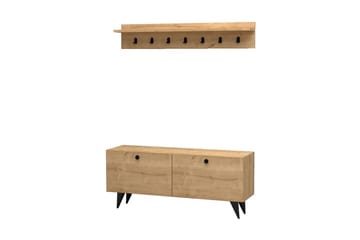 Hallmöbelset Peckeldon 35x113 cm - Natur - Möbler - Hallmöbler - Möbelset för hall & entre