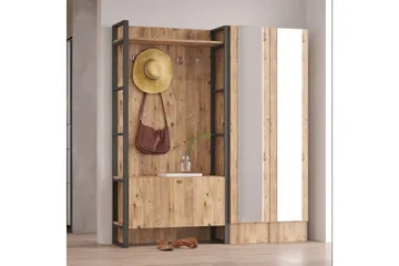 Hardyng Hallmöbelset 34x90 cm Dubbel Höger - Natur - Möbler - Hallmöbler - Möbelset för hall & entre