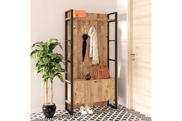 Hardyng Hallmöbelset 34x90 cm Dubbel Vänster - Natur - Möbler - Hallmöbler - Möbelset för hall & entre