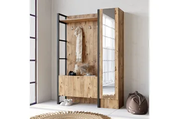 Hardyng Hallmöbelset 34x90 cm Höger - Natur - Möbler - Hallmöbler - Möbelset för hall & entre