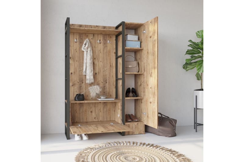 Hardyng Hallmöbelset 34x90 cm Höger - Natur - Möbler - Hallmöbler - Möbelset för hall & entre