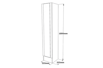 Hardyng Hallmöbelset 34x90 cm - Natur - Möbler - Hallmöbler - Möbelset för hall & entre