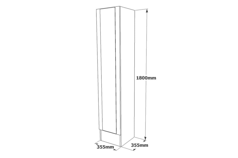 Hardyng Hallmöbelset 34x90 cm - Natur - Möbler - Hallmöbler - Möbelset för hall & entre