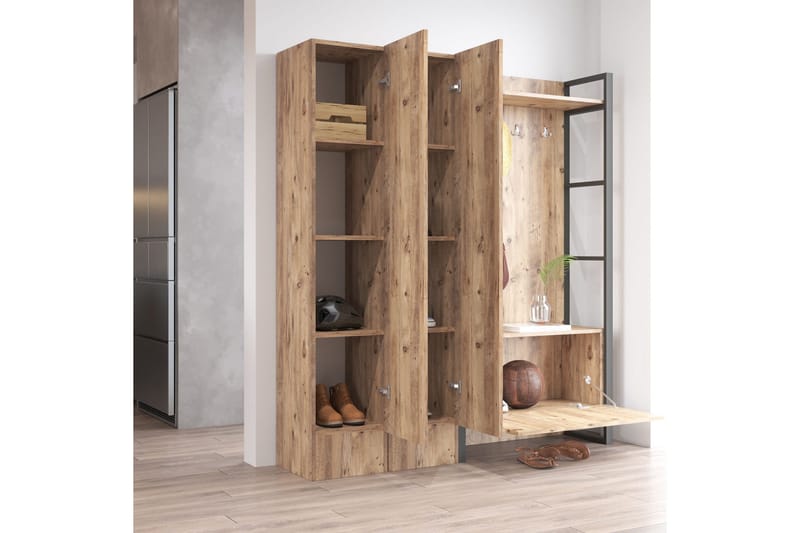 Hardyng Hallmöbelset 34x90 cm - Natur - Möbler - Hallmöbler - Möbelset för hall & entre