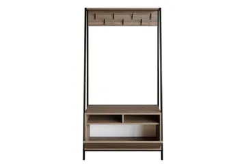 Imoveis Hallmöbelset 30 cm - Mörkbrun/Svart - Möbler - Hallmöbler - Möbelset för hall & entre