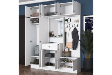 Itsuo Hallmöbelset Vit - Hanah Home - Möbler - Hallmöbler - Möbelset för hall & entre