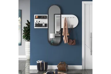 Juignac Hallmöbelset 120 cm - Vit - Möbler - Hallmöbler - Möbelset för hall & entre