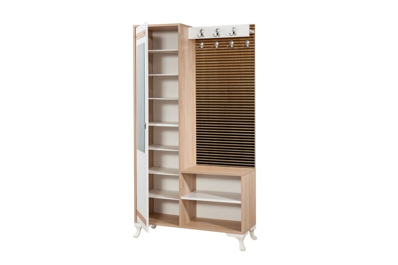 Klädförvaring Gillberga 100 cm - Brun - Möbler - Hallmöbler - Möbelset för hall & entre