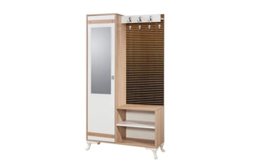 Klädförvaring Gillberga 100 cm - Brun - Möbler - Hallmöbler - Möbelset för hall & entre