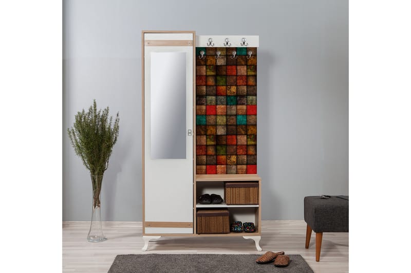 Klädförvaring Gillberga 100 cm - Brun - Möbler - Hallmöbler - Möbelset för hall & entre