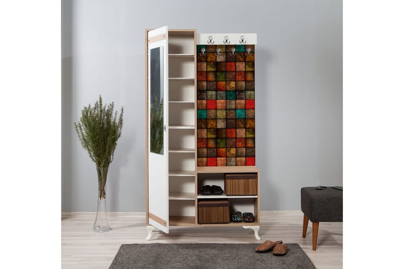 Klädförvaring Gillberga 100 cm - Brun - Möbler - Hallmöbler - Möbelset för hall & entre