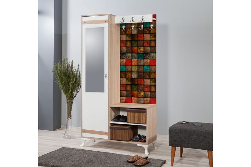 Klädförvaring Gillberga 100 cm - Brun - Möbler - Hallmöbler - Möbelset för hall & entre