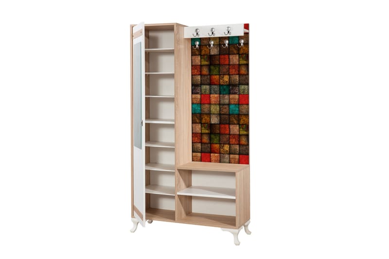 Klädförvaring Gillberga 100 cm - Brun - Möbler - Hallmöbler - Möbelset för hall & entre