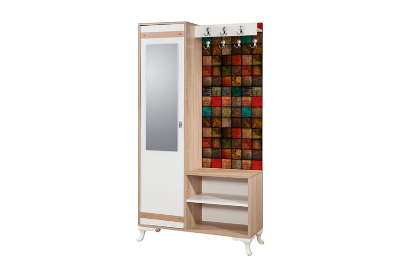 Klädförvaring Gillberga 100 cm - Brun - Möbler - Hallmöbler - Möbelset för hall & entre