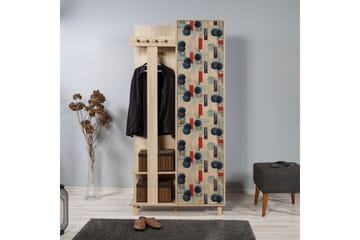 Klädförvaring Gillberga 90 cm - Brun - Möbler - Hallmöbler - Möbelset för hall & entre