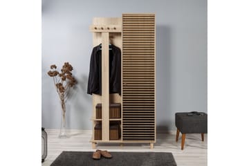 Klädförvaring Gillberga 90 cm - Brun - Möbler - Hallmöbler - Möbelset för hall & entre